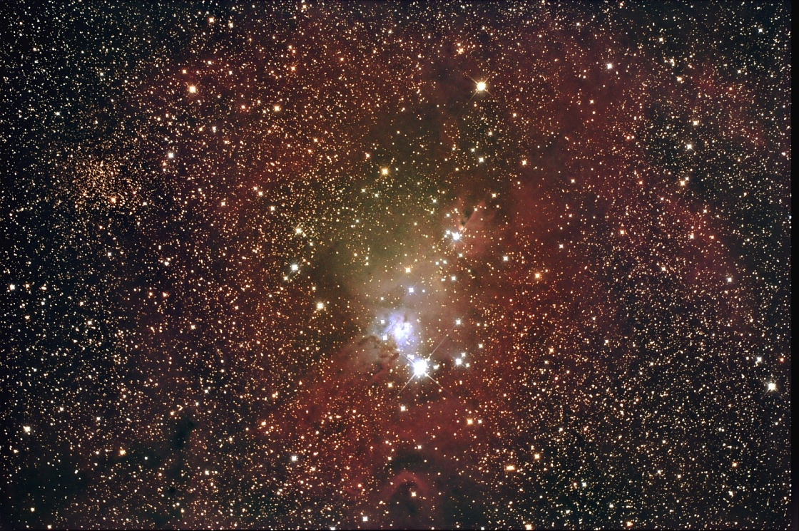 NGC2264_1600_v2.jpg - NGC2264 ("Christmas Tree Nebula") Instrument: Takahashi Epsilon 160 / M25C